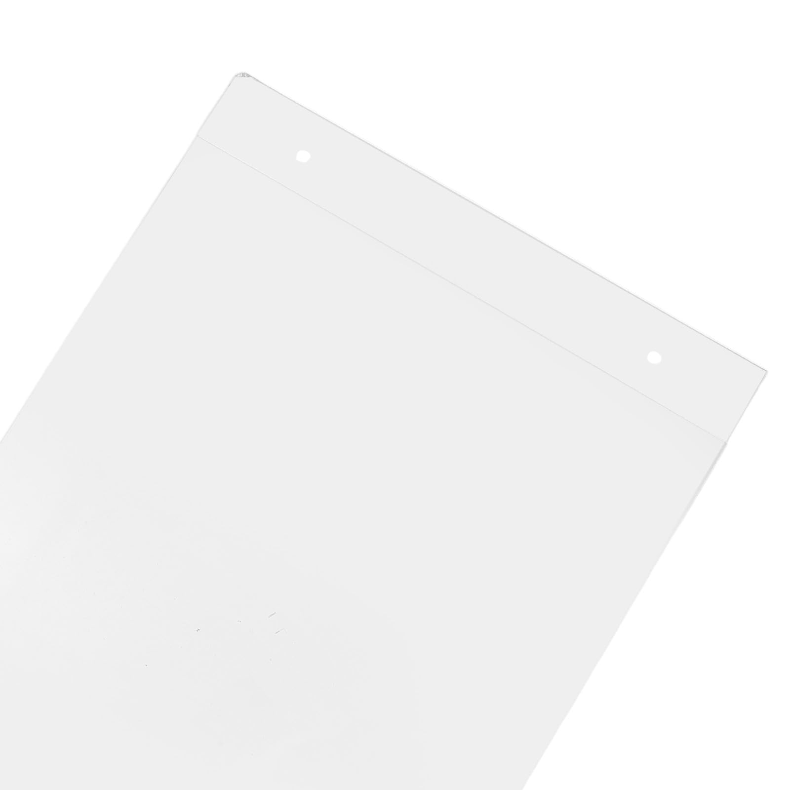 SOLUSTRE 4 przezroczyste akrylowe uchwyty na znaki, prostokątny przezroczysty uchwyt na menu | Rama ścienna do powieszenia na ścianie 8,5 x 11 cali, do wyświetlania plakatów reklamowych w bufecie restauracyjnym