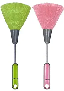 Nimbose Computer Cleaning Brush Set, Plastic Mini Laptop Keyboard Dust Cleaning Small Brush Set (Random Colors, Set of 2), Multicolour