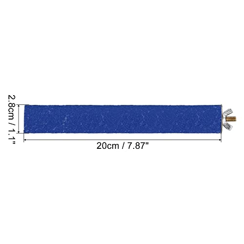 Image of PATIKIL 1.1x7.9 Inch Bird Cage Perch, Parrot Stand Paw Grinding Stick Bird for Parakeet Cockatiel Cage Accessory, Blue