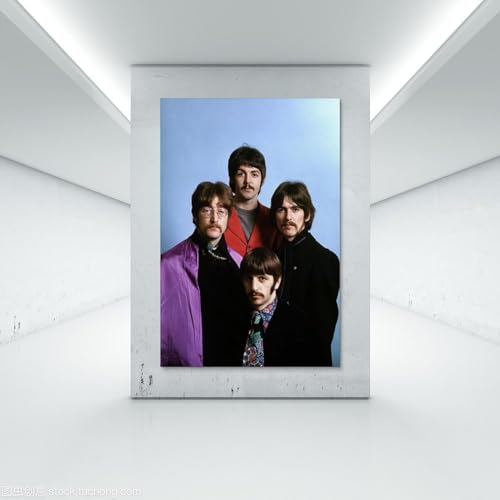 LUISAS Poster classique des Beatles sur toile – Impression d’art moderne pour chambre à coucher – 30 x 45 cm - Les Beatles, Paul McCartney, John Lennon, RIngo Starr, George Harrison LUISAS Poster classique des Beatles sur toile - Impression d'art moderne pour chambre à coucher - 30 x 45 cm – Image 8