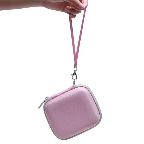 L LTGEM Hard Speaker Case for JBL GO 4, GO 3 Portable Bluetooth Speaker Travel Bag Pink