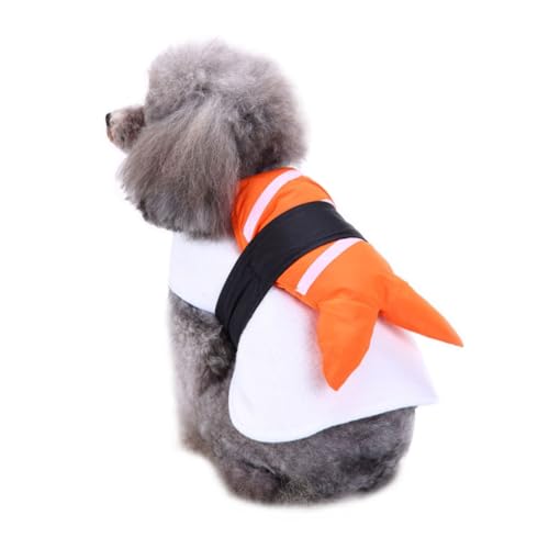 FRCOLOR Lustiges Hund Sushi Kostüm Halloween Haustier Cosplay Outfit Lustige Hundekostüme Hunde Halloween- Für Party Fotoshooting