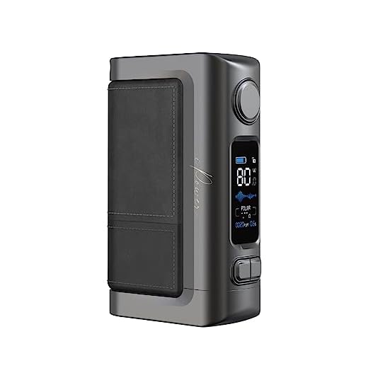Eleaf Istick Power 2 MOD 5000mAh 80W 26mm E Zigarette OLED Screen 5V 2A Schnellladung Vape MOD ohne Nikotin (Schwarz)