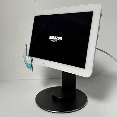 Made for Amazon Tilt Stand for Echo Hub，Rotatable Tilt Stand for Alexa Hub, Echo Hub 8” Table Stand, Aluminum Stand Holder for Echo Hub， Adjustable with 360 Degree Rotatable Desktop Stand (Black) Cover