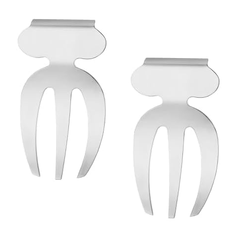 Supreme Housewares Stainless Steel Hand Salad Server Set of 2 Cover