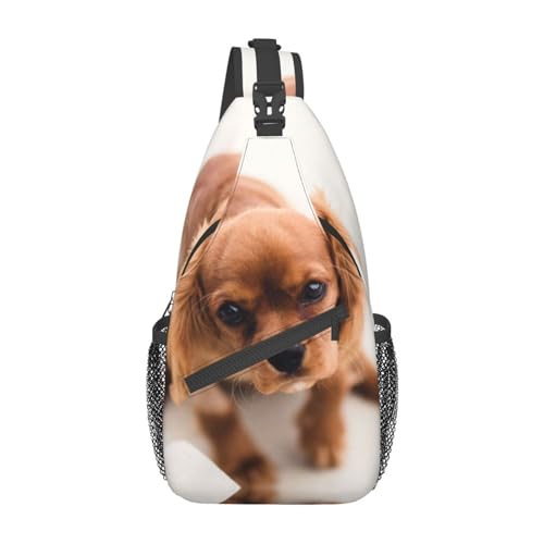 Sac à dos voyage et randonnée imprimé chiot pour les excursions