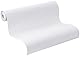 Rasch Tapete 126933 - Weiße Tapete aus Papier mit Struktur und Putz-Optik - 10,05m x 0,53m (LxB)