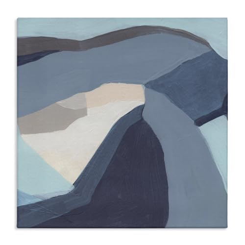 Stupell Industries Geometric Coastal Abstract, 36 x 36 Inch Canvas Wall Art