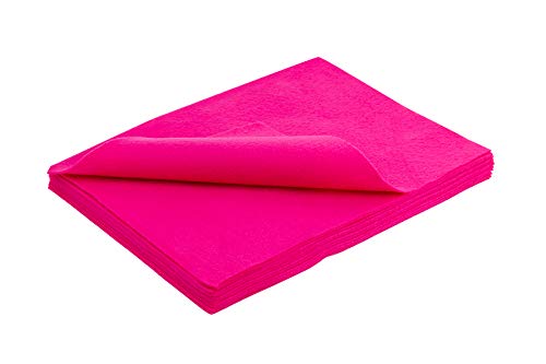Feutrine magenta 12 feuilles pour ateliers couture et déco de Noël