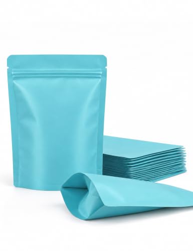 FireKylin 100 Pack Resealable Bags,Smell Proof Bags,Blue 4" x 6"