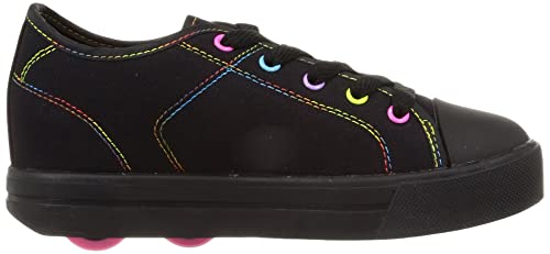 Heelys Girl's Classic X2 (Little Kid/Big Kid/Adult) Black/Rainbow Logo 2 Little Kid M #TOP5