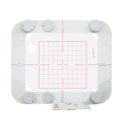 Image of Sew Tech Magnetic Embroidery Hoop for Brother PE900 PE800 SE1900 SE2000 PE770 Innovis 1250 1200 PE700 PE700II PE780D PE750D PC6500 NS2850D NS1250E SE2100Di Embroidery Machine (4 inchx4 inch, SA443M)