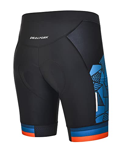 Dealyork Men's Padded Bike Shorts Cycling Underwear 3D Padding Bicycle Biking Riding Half Pants Mtb Liner Mountain Underpants For Cycle Biker #TOP7