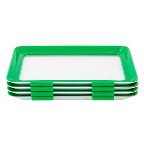 4 Stück Versiegelnde Lebensmittelkonservierungsschalen Aufschnittboxen Frischhaltedosen Vakuum...