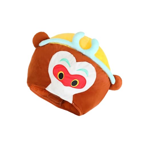 Chapeau de singe de jeux de rôle en coton PP confortable et lavable pour adulte