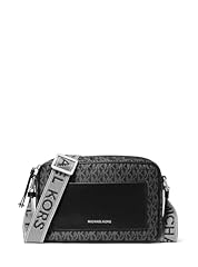 Silver-tone Hardware/Tonal Mk Signature Nylon With Mk Logo Webbing/Black