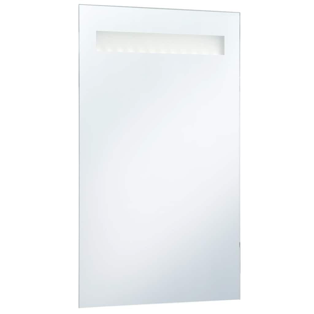 Badezimmer-Wandspiegel mit LEDs 60x100 cm, Aluminiumrahmen, IP44 Schutz, beleuchtet für Kosmetik und Rasur, inklusive Befestigungsmaterial, ideal für Bad, Flur und Schlafzimmer