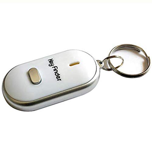 Preisvergleich Produktbild Flyes Schlüsselfinder mit LED-Lampe, Schlüsselfinder für verlorene Schlüssel, Kette, Pfeife, Sound-Steuerung, Schlüsselfinder