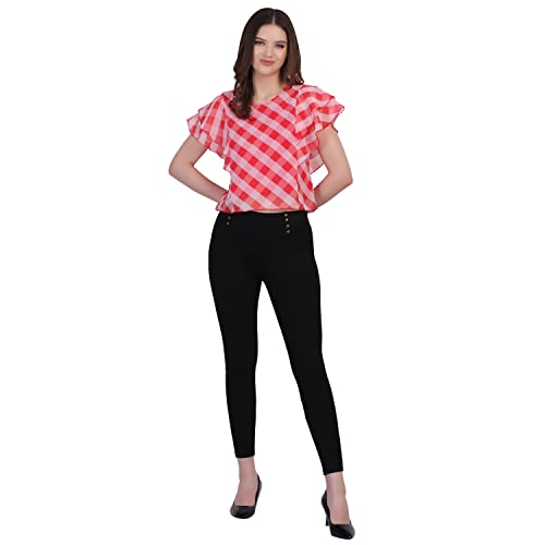Image of Top for Women Georgette Style Red XL