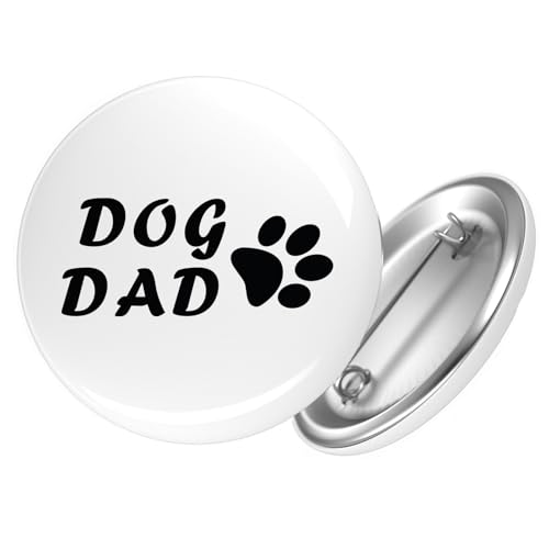 Huuraa Ansteckbutton Dog Dad Tapse Geschenk Größe 59mm Dog Dad Accessoire