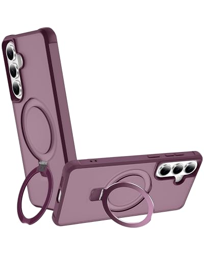 Coque de protection militaire Samsung S26 Plus translucide avec support intégré