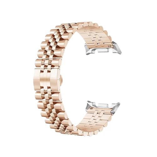 �ɓK������Samsung Galaxy Watch 8/8Classic /Ultra 2025�ɓK������X�e�����X�X�`�[���X�g���b�v(Rose Silver,For Watch 8 44mm)