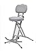 Produktbild LIBEDOR Stehhilfe Stehhocker Stehsitz Sitz Stehstütze mit ergonomischer Sitz 6 cm dick im Silber bis130kg belastbar