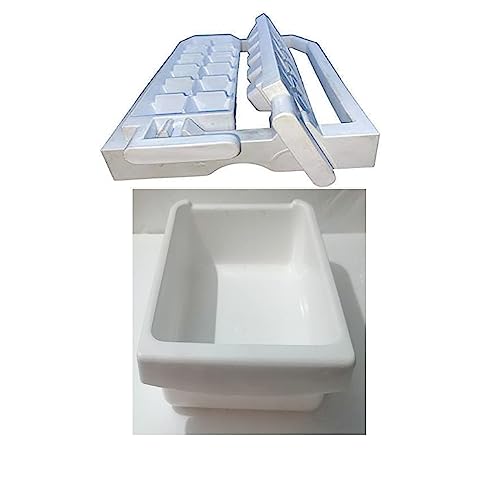 Image of Ice Tray And Cube tray Combo Compatible With Whirlpool Fridge Fridge Door Shelf
