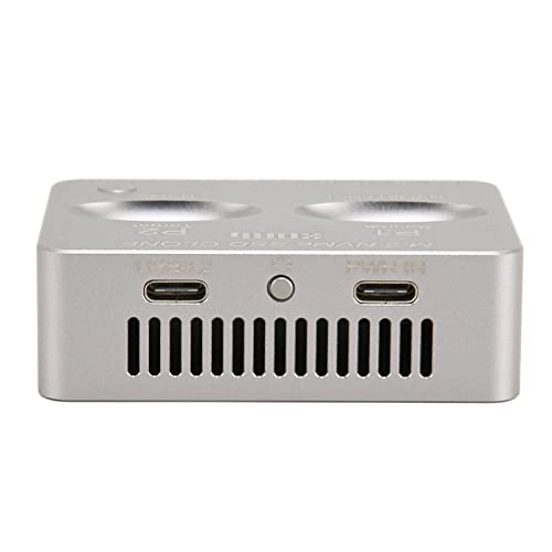 Duplicador NVME M.2 con estación de acoplamiento USB-C dual bay miniatura 5