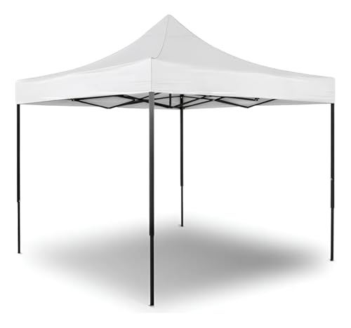 La Mejor Recopilación de Toldos los preferidos por los clientes. 41 LOOMBER Padua Toldo Plegable 3x3 m, Carpa Impermeable y Resistente para Exterior, Fácil Armado para Jardín, Eventos y Negocio (Blanco)