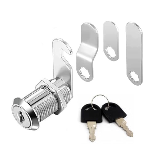 Auriselle Cerradura de Buzón con 3 Placas de Cierre Diferentes y 2 Llaves Cerradura de Armario de Puerta de Armario de Buzón Cerradura de Puerta de Armario