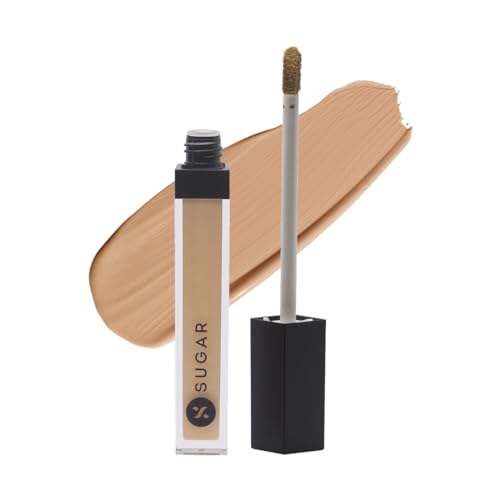 SUGAR Cosmetics Magic Wand Full Coverage Concealer | Matte | Waterproof |For All Skin Types | Lasts Upto 8 Hrs | 8.4gm – 40 Breve (Medium Beige Full Coverage Concealer With Warm Undertone)