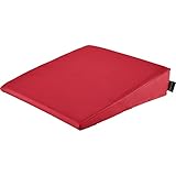 pader medi.tech Keilkissen 40x40x10/2 cm - Orthopädischer Lagerungskeil mit hochwertigem Kunstlederbezug I Bordeaux