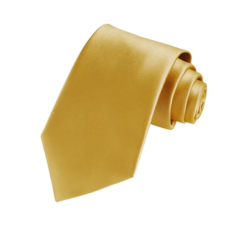 Image of TIE G Solid Satin Woven dyed Color Formal Black Necktie and Pocket Square Sets in Gift Box