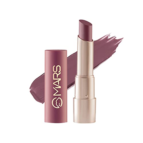 MARS Creamy Matte Long Lasting Lipstick for Women | Creamy Lipstick | Single Swipe Application | Smooth & Light Weight (3.2 gm) (17-Sultry Samba)