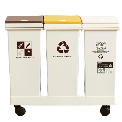 ゴミ箱 おしゃれ ふた付き スリム ゴミ箱 おしゃれ 60L ゴミ箱 分別 ゴミ箱 60L 20L×3分別 キッチンジョイント （ ごみ箱 60リットル