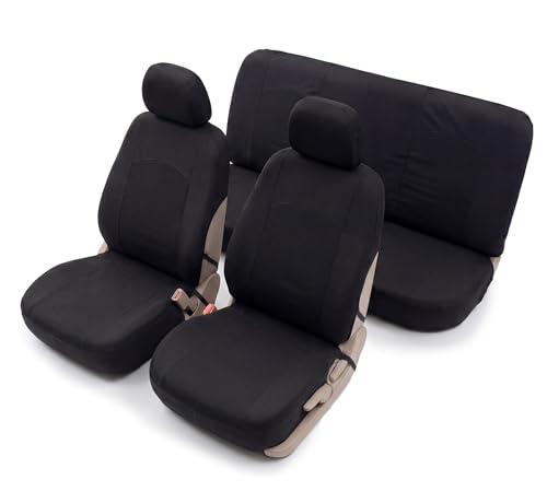 Auto Accessori Lupex - Coprisedili Modèle Soft Universels pour Voiture, Ensemble Avant et Arrière, Housses de Sièges Utilitaires Standard Petites et...