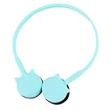 Frcolor 猫耳デザインヘッド マイク付き 軽量 低インピーダンス 高感 バス強化 カートゥーン風 女の子向け 携帯電話 対応