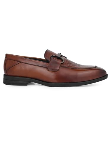 Image of ALBERTO TORRESI Premium Branded Horsebit Formal Leather Loafer with TPR Sole and Heel Support