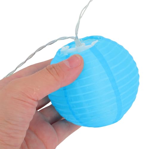 Luces LED de cuerda con farolillos multicolor batería 6m miniatura 4