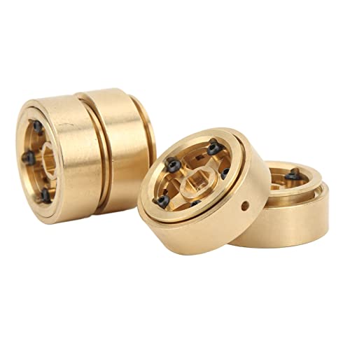 Rodas de Latão RC, Adesivo Forte de Aro de Roda RC Beadlock Sem Adesivo para Carro de Escalada FCX24