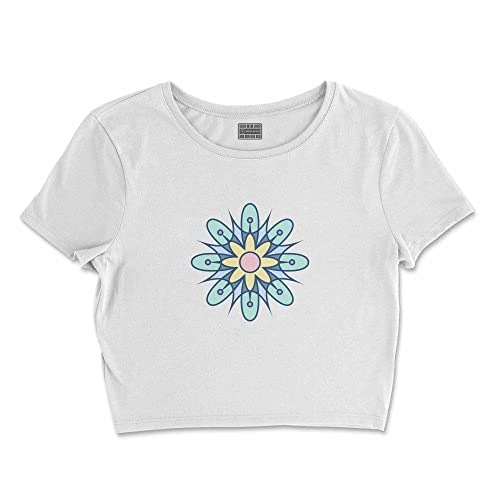T-Shirt Femme XL Blanc Court pour un look d'été décontracté