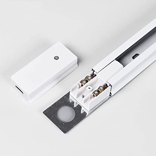 Image of Nortek LED Light Track Ceiling Channel Rail Track Line Trackway For B15D LED Track Light Spot Light & Focus Light (Track /Trackway /Rail, Black Pack Of 2), 10 Watt