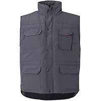 VELILLA 108; Chaleco acolchado multibolsillos; Color Gris; Talla
