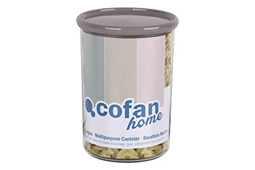 Cofan Bote Multiusos Modelo Albahaca | Fabricado En Poliestireno Y Polipropileno | Tarros De Almacenamiento De Cocina