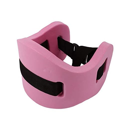 ZWIFEJIANQ Swim Floating Belt - Water Aerobics Exercise Belt - Aqua Fitness Foam Flotation Aid - Swim Training Equipment for Low Impact Swimming Pool Workouts & Physical Therapy (Pink)