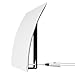 Mohu Curve 50 TV Antenna, Indoor, Amplified, 50 Mile Range, Modern Design, Tabletop, Paintable, 4K-Ready HDTV, 16 Foot Detachable Cable, Premium Materials for Performance, Includes Stand, MH-110603