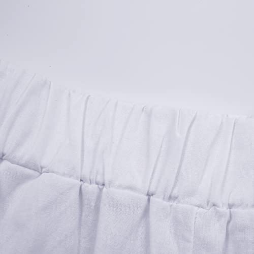 Effen damesbroek van katoen en linnen, los, casual, met wijde pijpen, sexy damesbroek - Afbeelding 6