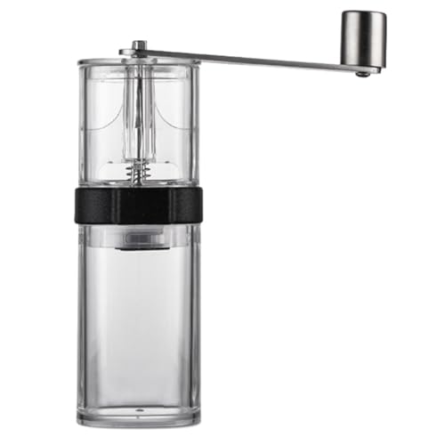 COHEALI Adjustable Burr Coffee Mill Manual Hand Grinder for Home Use Portable Coffee Bean Grinding Tool with Heat-resistant Core Easy Operation for Rich Aroma and Fine Taste