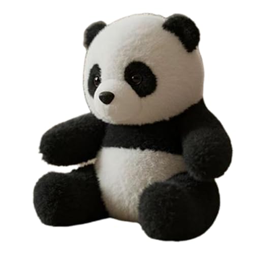 Dopsyesn Peluche de panda | urso panda de pelúcia, boneca macia e realista para conforto emocional, do stress, apoio com abraços, estudantes e psicologia, decoração de berçário, presente de